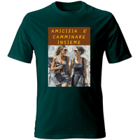 T-Shirt Unisex Maglietta in Cotone - Amicizia è Camminare Insieme