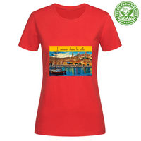 T-Shirt Woman Organic Maglietta Femminile in Cotone Organico - L Amour -