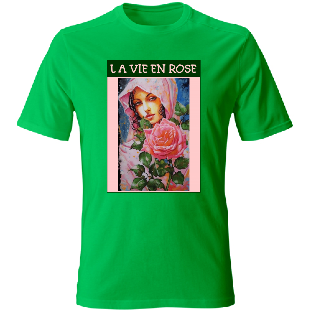 Unisex Cotton T-Shirt - La Vie En Rose - (RC Garcia)