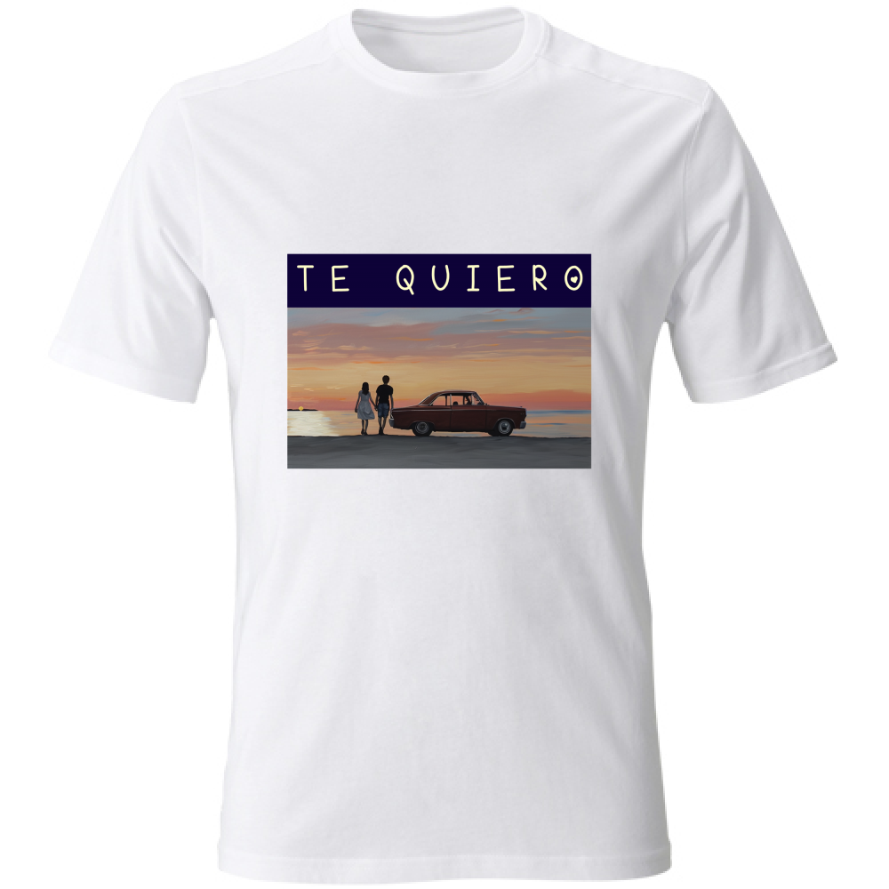 T-Shirt Unisex Maglietta in Cotone - Te Quiero - (R.C. Garcia)