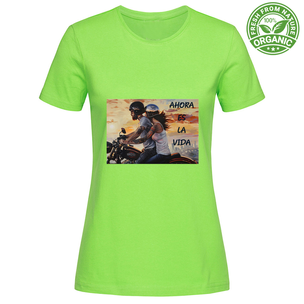 T-Shirt Woman Organic Maglietta Femminile in Cotone Organico - Ahora - (