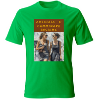 T-Shirt Unisex Maglietta in Cotone - Amicizia è Camminare Insieme