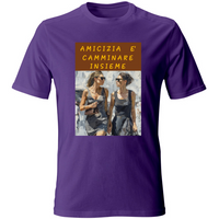 T-Shirt Unisex Maglietta in Cotone - Amicizia è Camminare Insieme