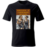 T-Shirt Unisex Maglietta in Cotone - Amicizia è Camminare Insieme