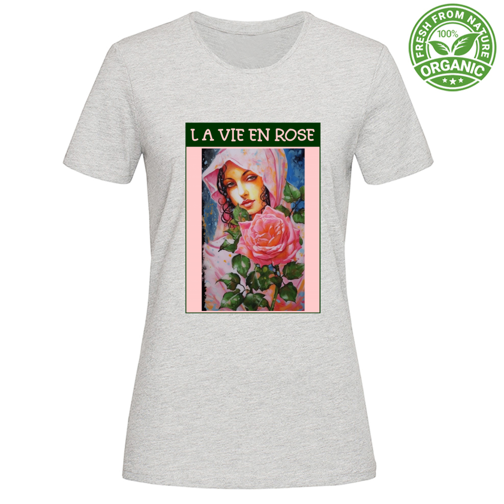 T-Shirt Woman Organic Maglietta Femminile in Cotone Organico - La Vie En