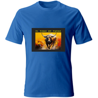 T-Shirt Unisex Maglietta in Cotone - El toro de Fuego - (R. C. Garcia)