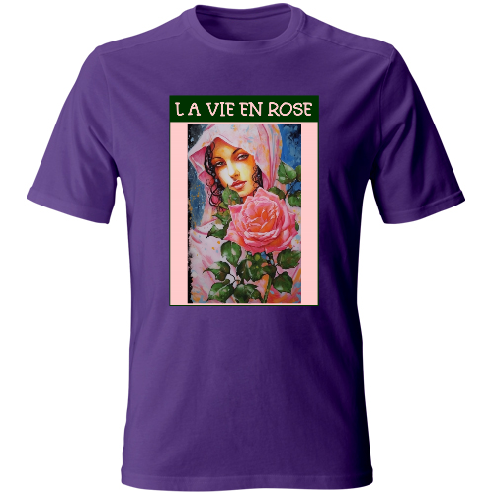 Unisex Cotton T-Shirt - La Vie En Rose - (RC Garcia)