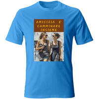 T-Shirt Unisex Maglietta in Cotone - Amicizia è Camminare Insieme