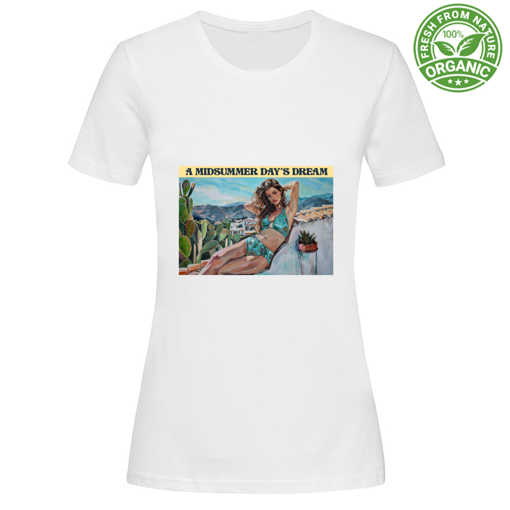 T-Shirt Woman Organic Maglietta Femminile in Cotone Organico - Midsummer