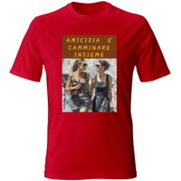 T-Shirt Unisex Maglietta in Cotone - Amicizia è Camminare Insieme