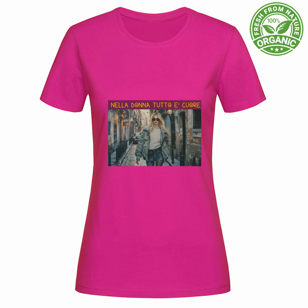 T-Shirt Woman Organic Women's Organic Cotton T-Shirt - Nella Don