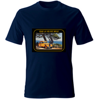 T-Shirt Unisex Maglietta in Cotone - Que La Vie Est Belle - (R.C Garcia)