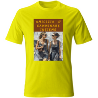 T-Shirt Unisex Maglietta in Cotone - Amicizia è Camminare Insieme