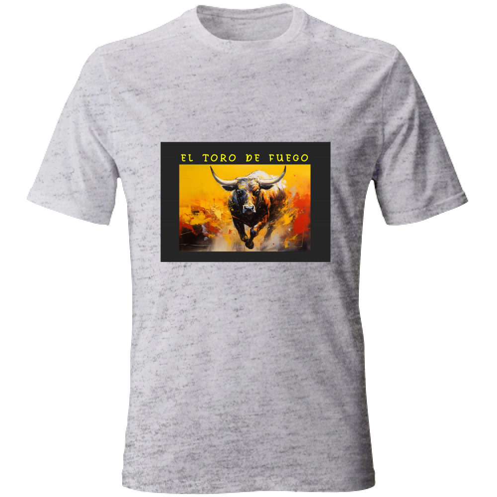 T-Shirt Unisex Maglietta in Cotone - El toro de Fuego - (R. C. Garcia)