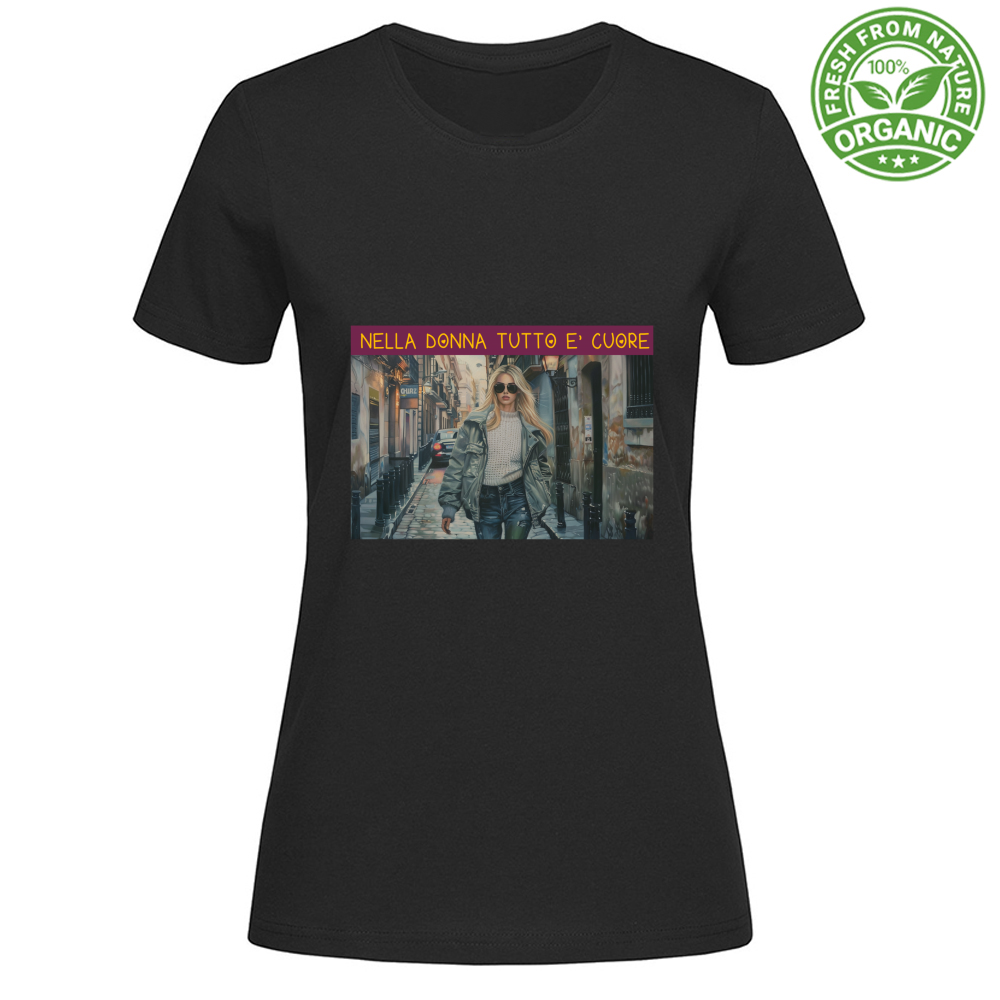 T-Shirt Woman Organic Women's Organic Cotton T-Shirt - Nella Don