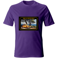 T-Shirt Unisex Maglietta in Cotone - Que La Vie Est Belle - (R.C Garcia)