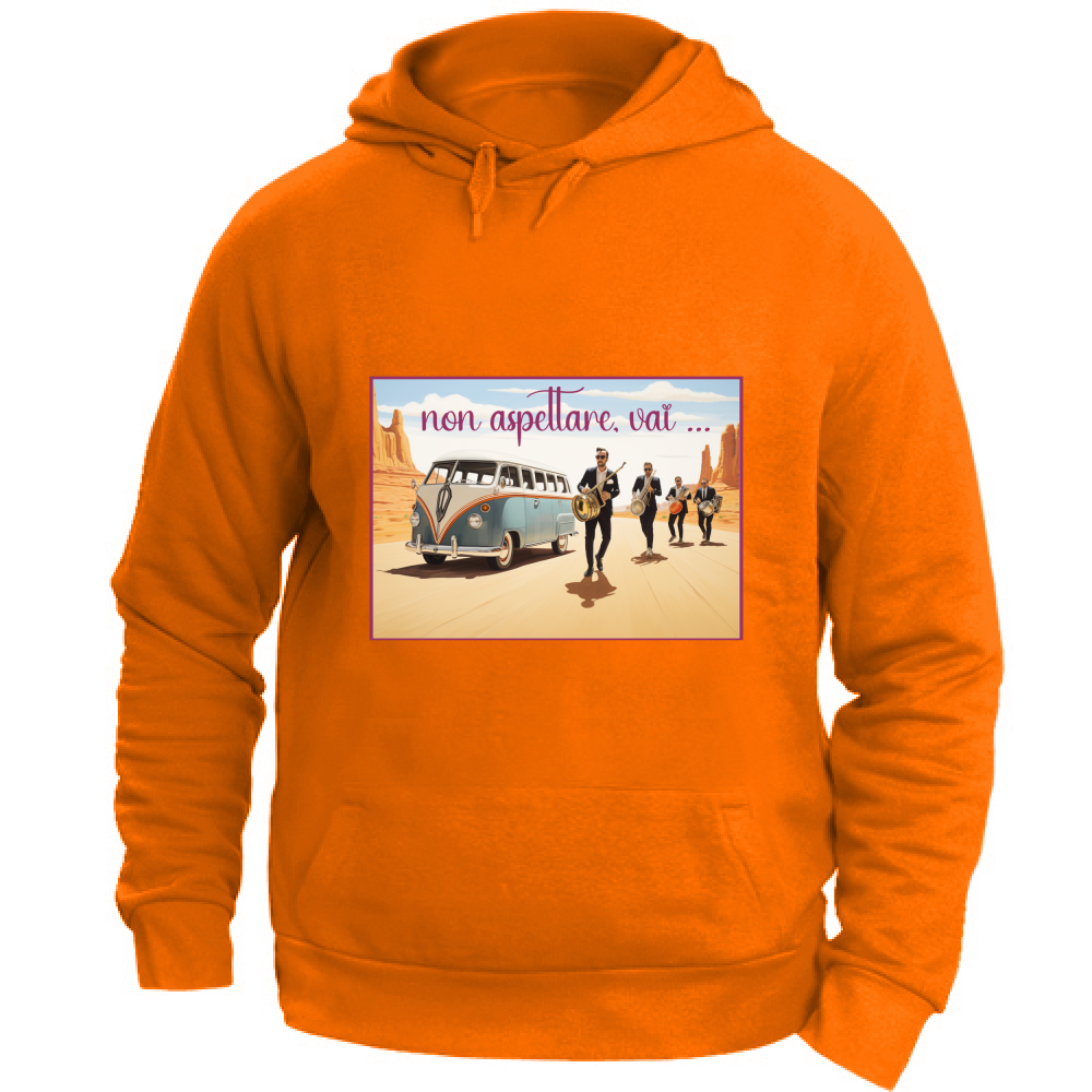 Felpa Unisex con Cappuccio Felpa Unisex - Non Aspettare - (R.C. Garcia)