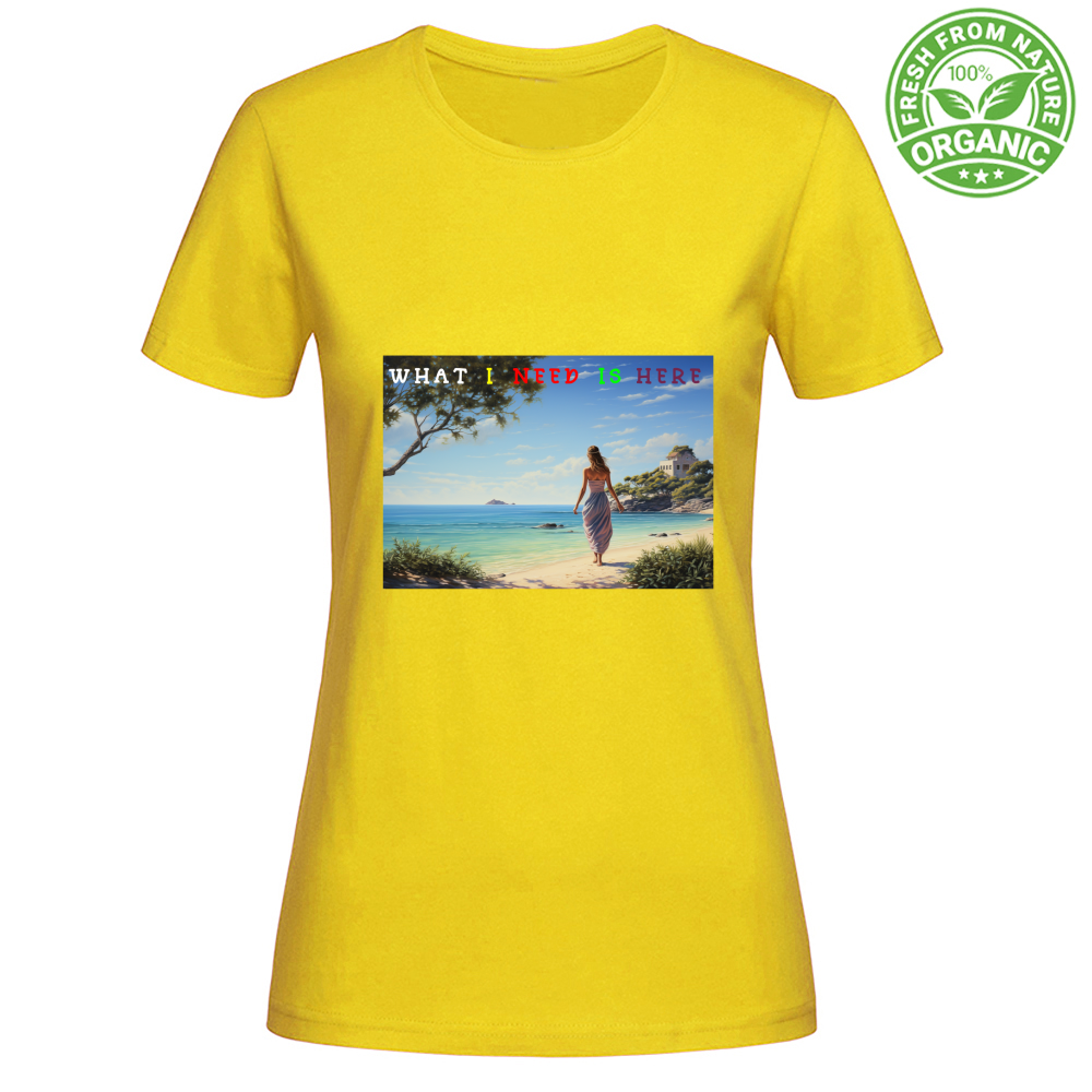 T-Shirt Woman Organic Women's Organic Cotton T-Shirt - What A Ne