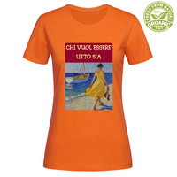 T-Shirt Woman Organic Maglietta Femminile in Cotone Organico -Chi Vuol E