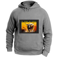 Felpa Unisex con Cappuccio Felpa Unisex - El toro de Fuego - (R.C. Garcia)