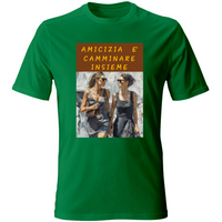 T-Shirt Unisex Maglietta in Cotone - Amicizia è Camminare Insieme
