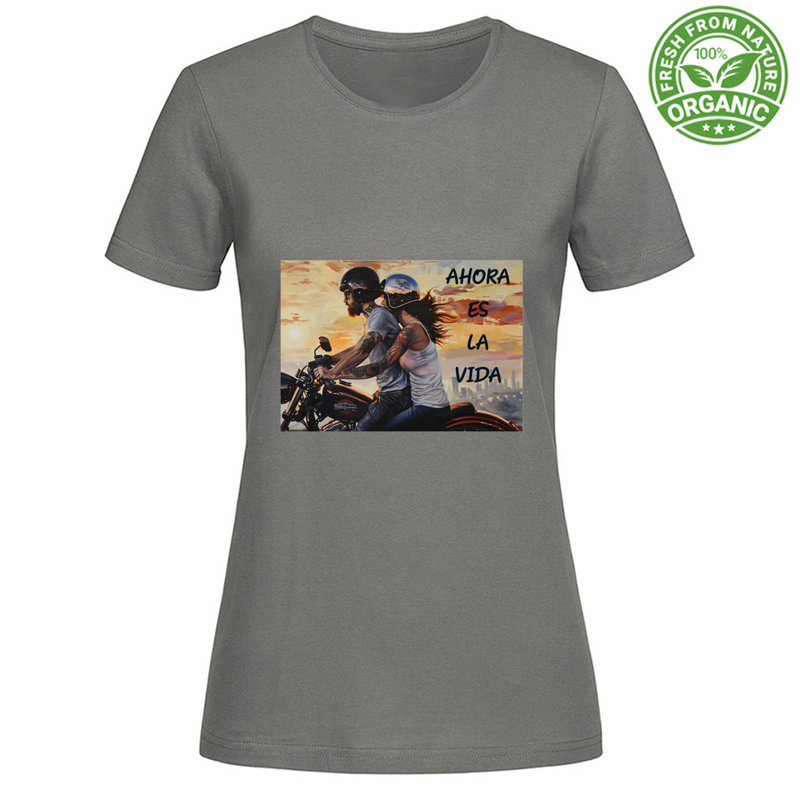 T-Shirt Woman Organic Maglietta Femminile in Cotone Organico - Ahora - (