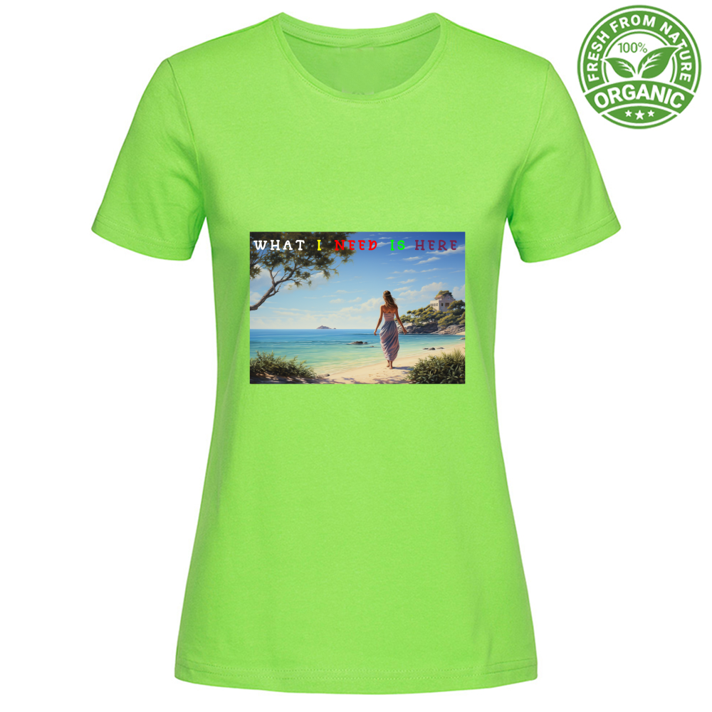 T-Shirt Woman Organic Women's Organic Cotton T-Shirt - What A Ne