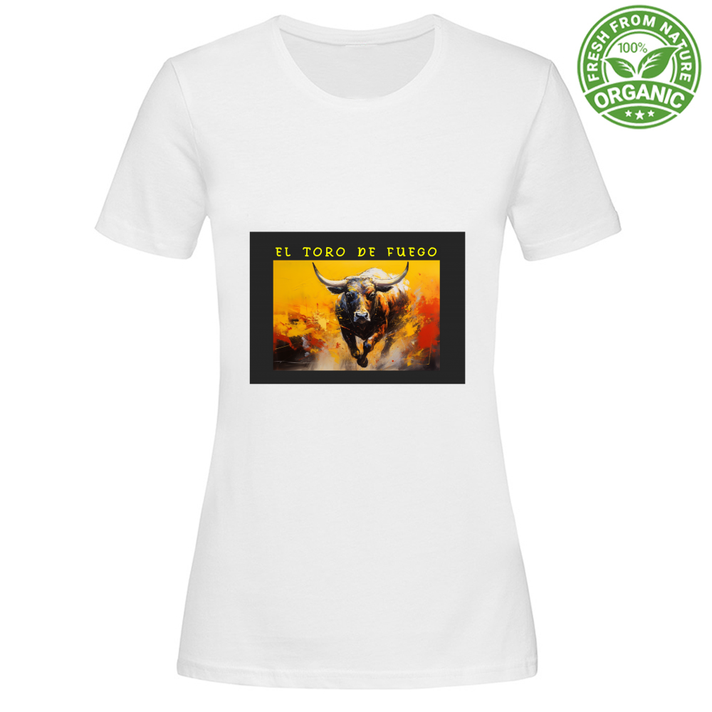 T-Shirt Woman Organic Maglietta Femminile in Cotone Organico - El toro d