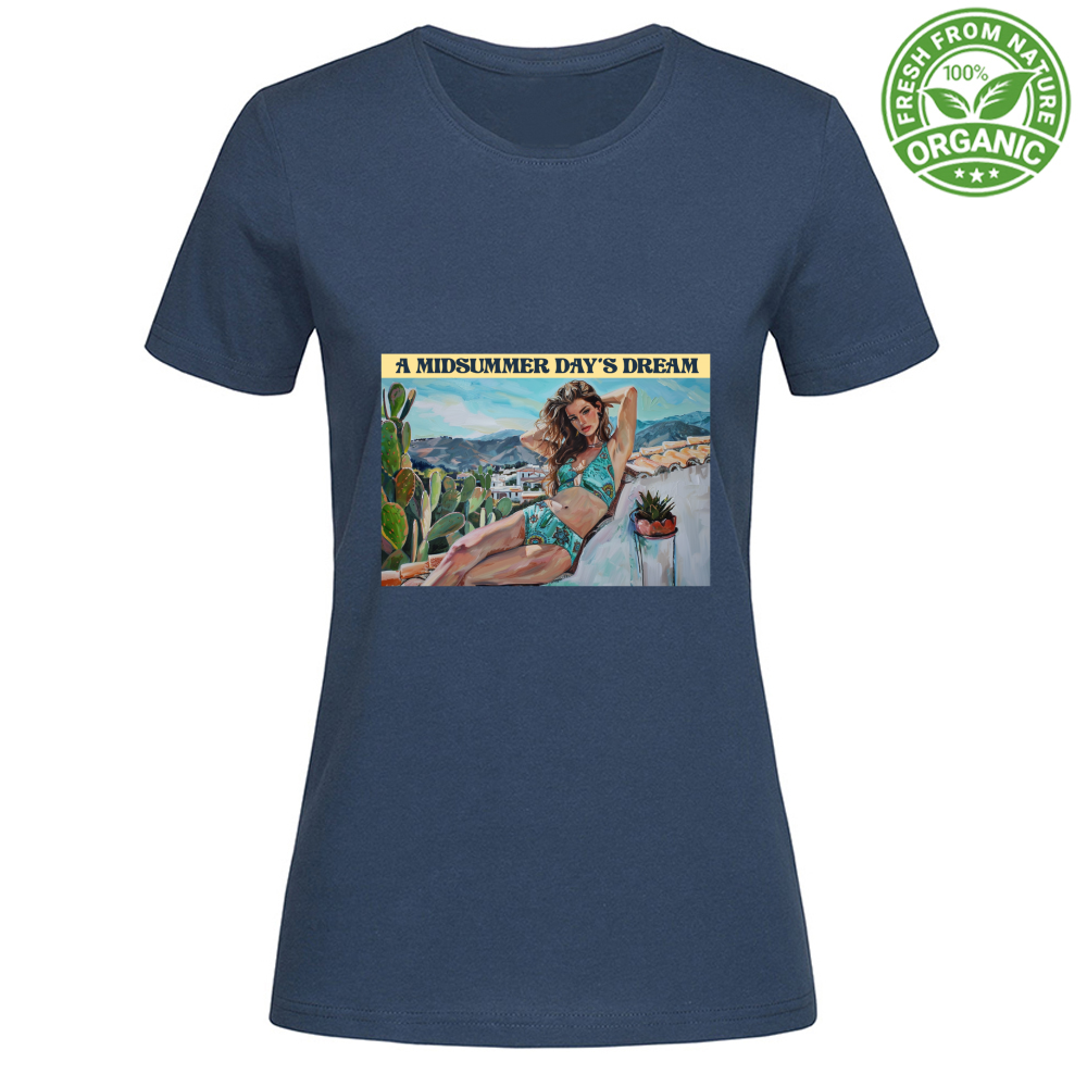 T-Shirt Woman Organic Maglietta Femminile in Cotone Organico - Midsummer