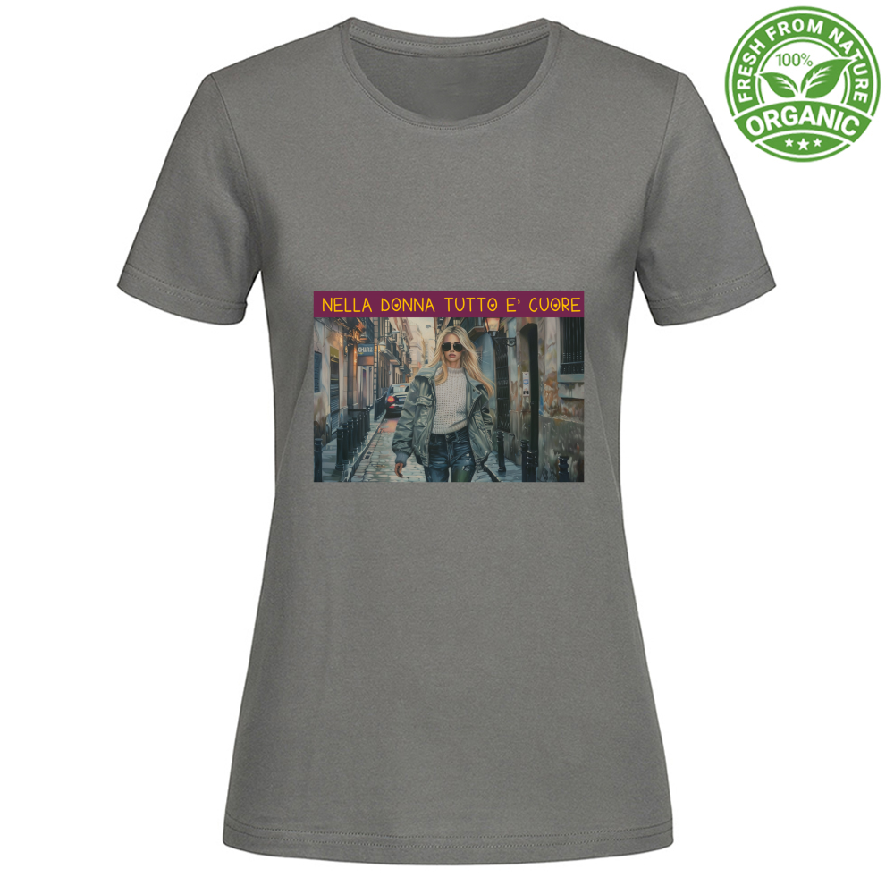 T-Shirt Woman Organic Women's Organic Cotton T-Shirt - Nella Don