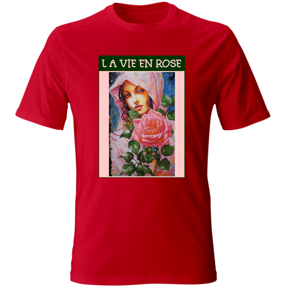 Unisex Cotton T-Shirt - La Vie En Rose - (RC Garcia)