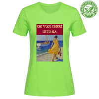 T-Shirt Woman Organic Maglietta Femminile in Cotone Organico -Chi Vuol E