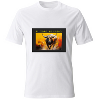 T-Shirt Unisex Maglietta in Cotone - El toro de Fuego - (R. C. Garcia)