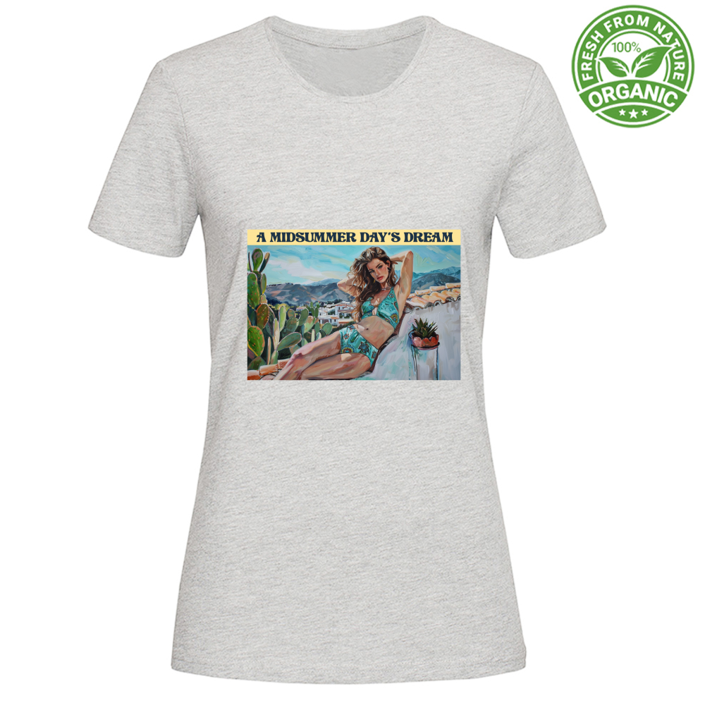 T-Shirt Woman Organic Maglietta Femminile in Cotone Organico - Midsummer