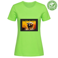 T-Shirt Woman Organic Maglietta Femminile in Cotone Organico - El toro d