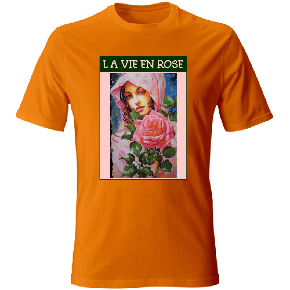 Unisex Cotton T-Shirt - La Vie En Rose - (RC Garcia)