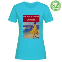 T-Shirt Woman Organic Maglietta Femminile in Cotone Organico -Chi Vuol E