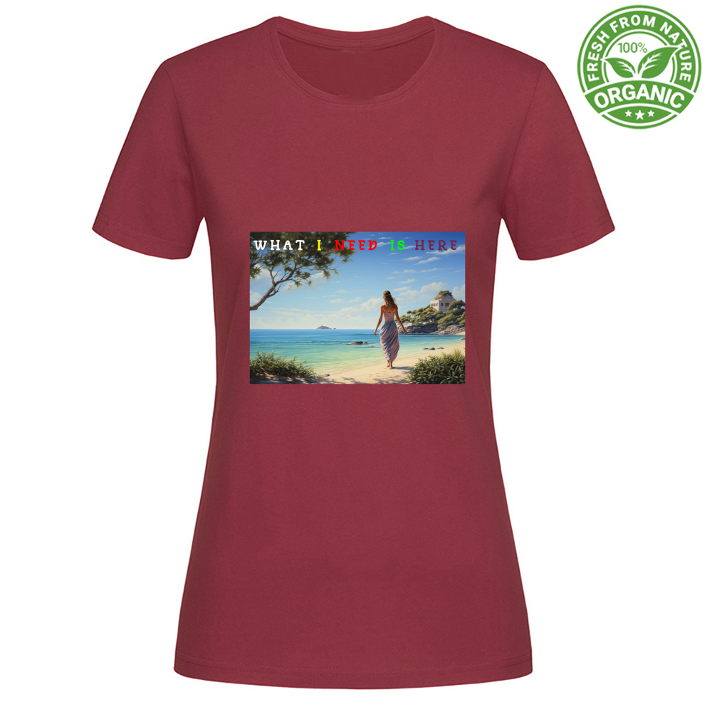 T-Shirt Woman Organic Women's Organic Cotton T-Shirt - What A Ne