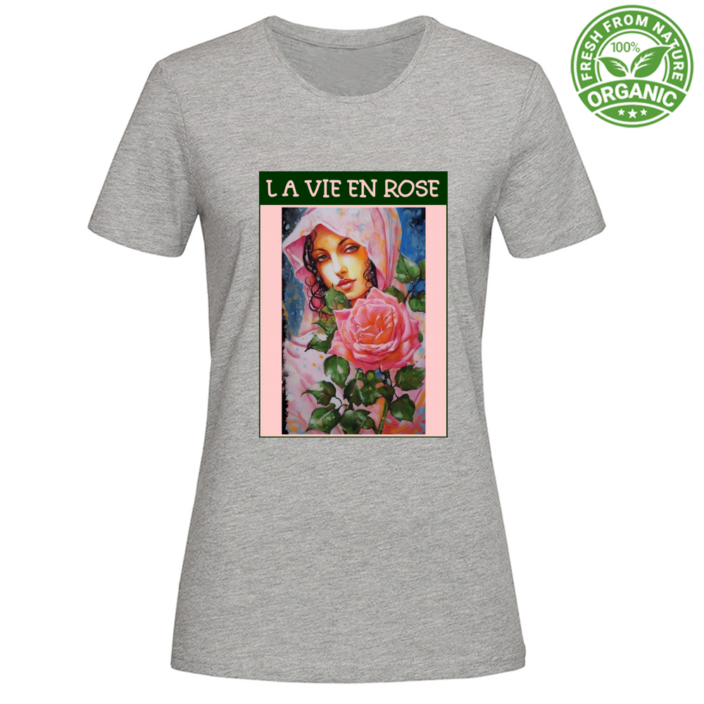 T-Shirt Woman Organic Maglietta Femminile in Cotone Organico - La Vie En