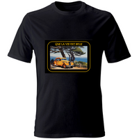 T-Shirt Unisex Maglietta in Cotone - Que La Vie Est Belle - (R.C Garcia)