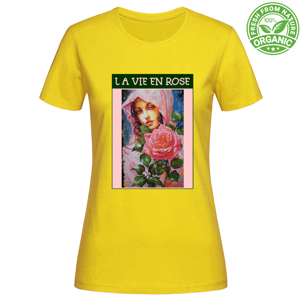 T-Shirt Woman Organic Maglietta Femminile in Cotone Organico - La Vie En