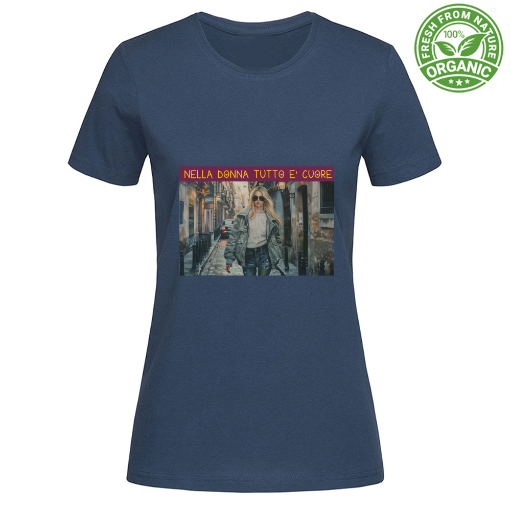 T-Shirt Woman Organic Women's Organic Cotton T-Shirt - Nella Don