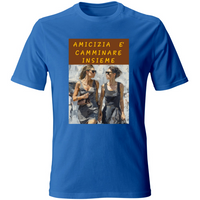 T-Shirt Unisex Maglietta in Cotone - Amicizia è Camminare Insieme