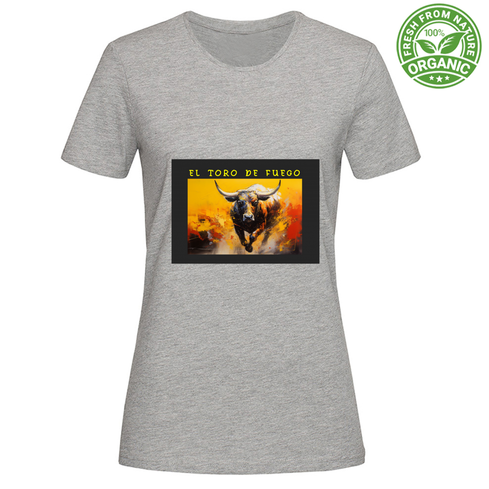 T-Shirt Woman Organic Maglietta Femminile in Cotone Organico - El toro d