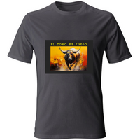 T-Shirt Unisex Maglietta in Cotone - El toro de Fuego - (R. C. Garcia)
