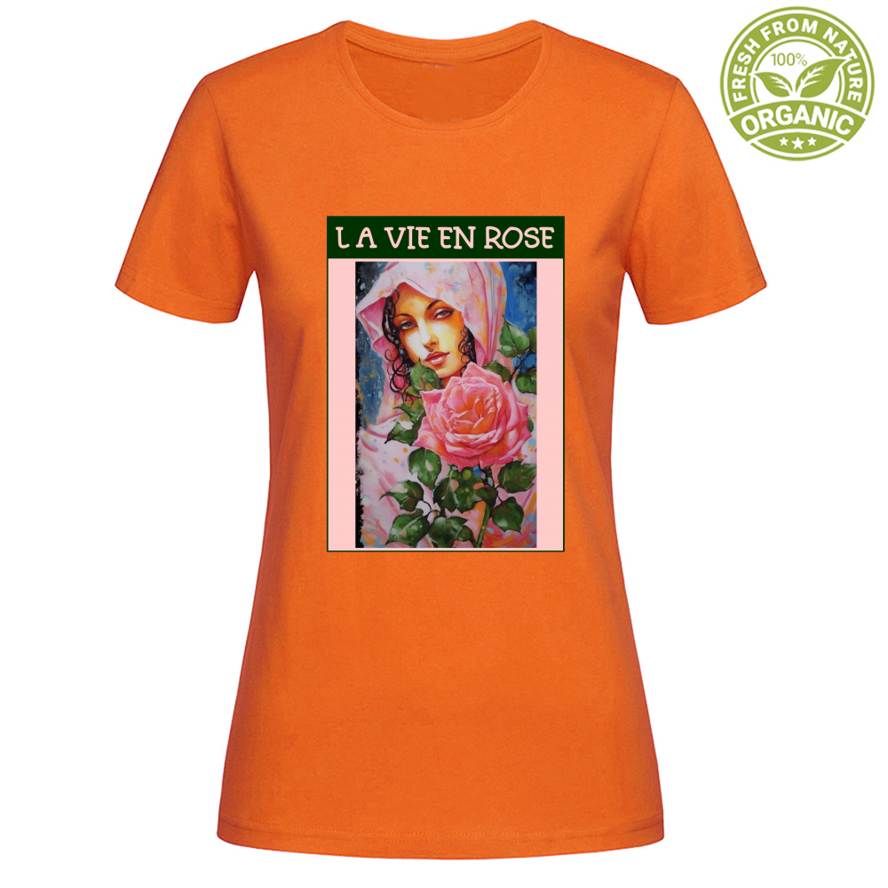 T-Shirt Woman Organic Maglietta Femminile in Cotone Organico - La Vie En