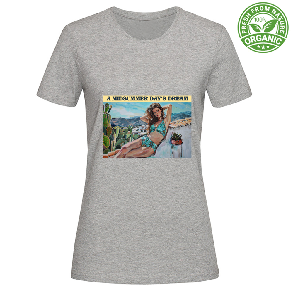 T-Shirt Woman Organic Maglietta Femminile in Cotone Organico - Midsummer