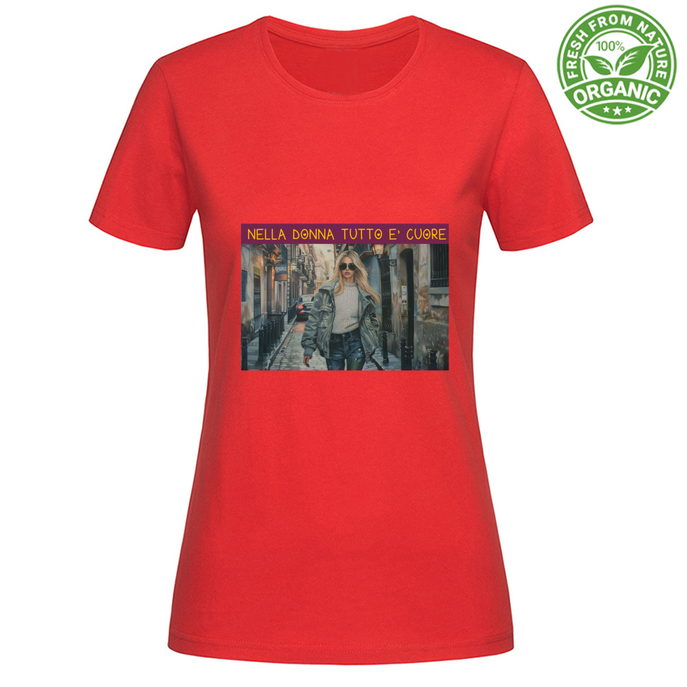 T-Shirt Woman Organic Women's Organic Cotton T-Shirt - Nella Don