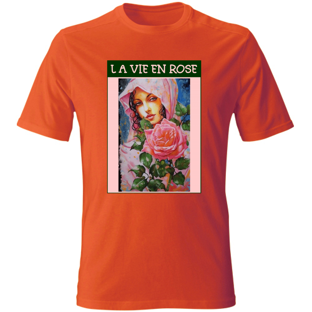 Unisex Cotton T-Shirt - La Vie En Rose - (RC Garcia)