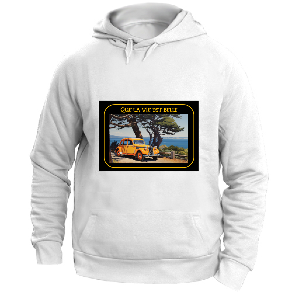 Felpa Unisex con Cappuccio Felpa Unisex - Que La Vie - (R.C. Garcia)